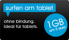 surfen am tablet - 1 gb um 5 euro